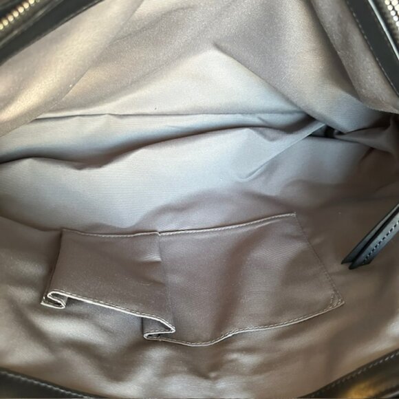 Coach Handbag - Black Soho Signature Tote Patent Leather Trim - Like New - Picture 5 of 11